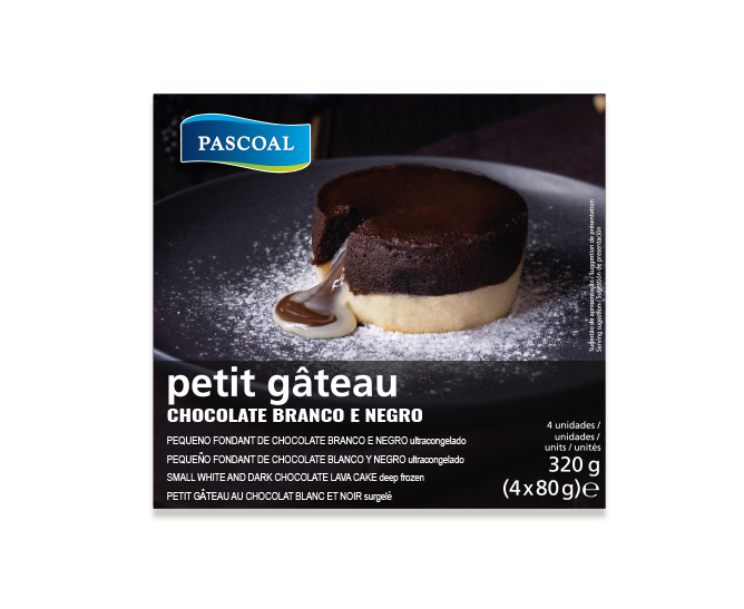 Petit Gâteau Chocolate Branco e Negro